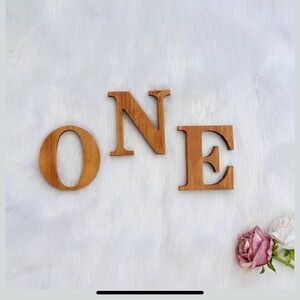 Wooden ONE Letters